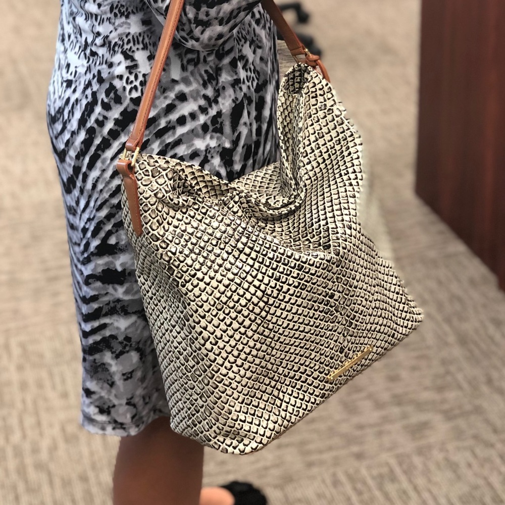 Snake skin purse